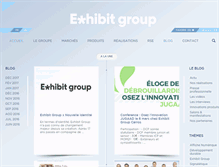 Tablet Screenshot of exhiblog.exhibitgroup.fr